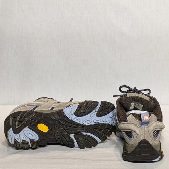 NEW Merrell Womens Leather Moab 2 Vent Hiking Shoe Sz 5.5 Granite - Picture 3 of 4